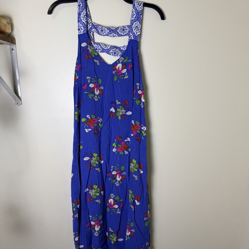Matilda Jane Dress Womens Medium Perfectly Polished Royal Blue Floral Feminine